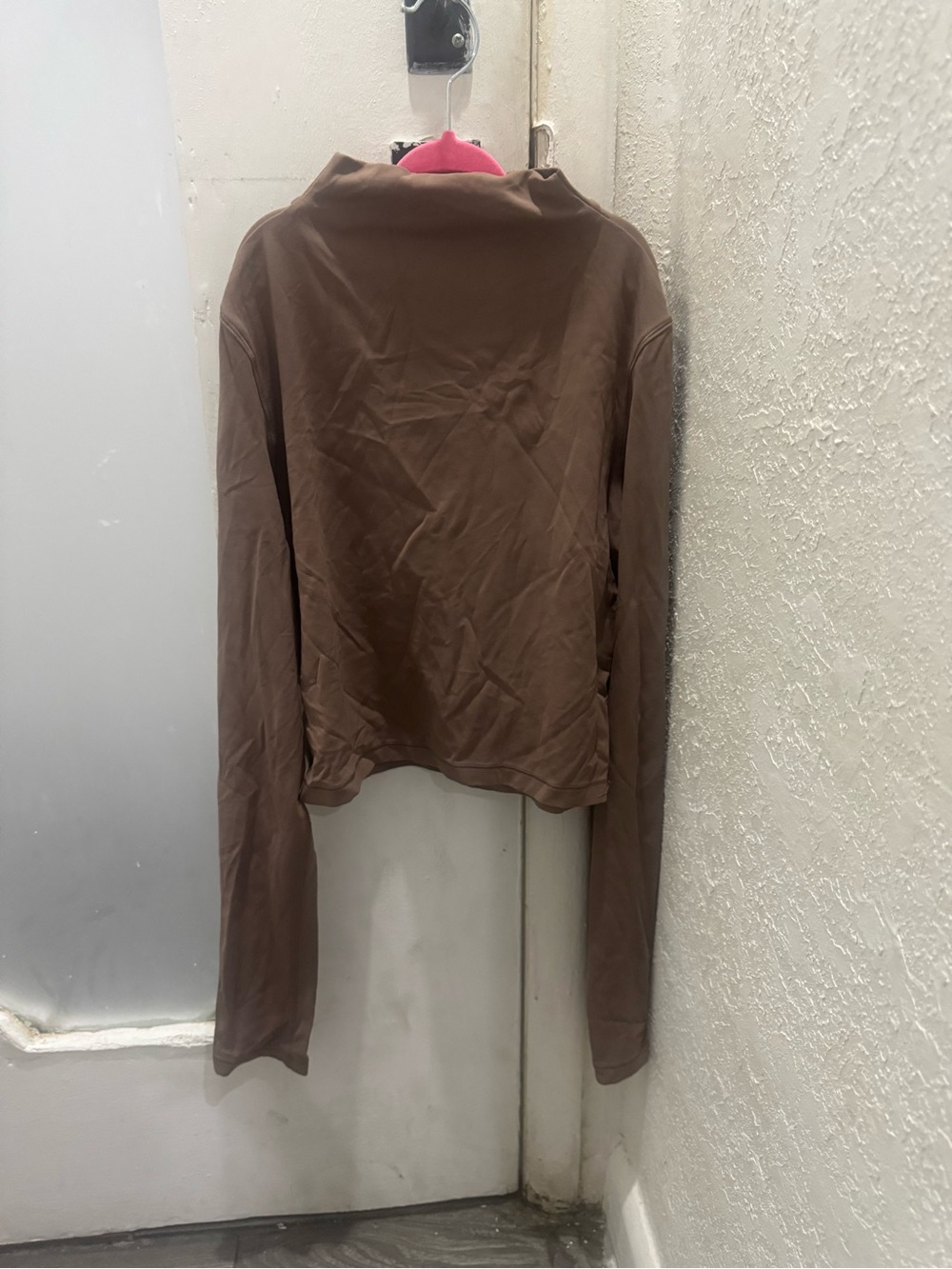 lululemon athletica Brown Long-Sleeve Mock Neck Top